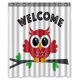 thumbnail image 1 of ABPHQTO Sweet Little Red Owl Cortina de ducha de poliéster impermeable y ganchos 150x180 cm, 1 of 1