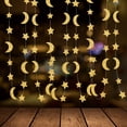 thumbnail image 5 of Lilixerw Glitter Star & Moon Hanging Decorations,Sparkly Ceiling Party Streamers for Birthday Wedding Christmas,10ft Long,Easy to Hang,Festive Home Decor,Gold, 5 of 6