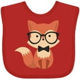 thumbnail image 3 of Inktastic Cute Hipster Fox Boys or Girls Baby Bib, 3 of 4