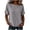 Gray, variant on Women's Round Neck Dolman Short Sleeve Loose Fit Casual Tops for Women Summer Everyday & Loungewear