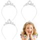thumbnail image 1 of piezas de tiara de corona de princesa, tiaras de diamantes de imitación para niñas, aro de cristal para el cabello, diadema de boda, accesorios para el cabello, coronas de princesa, 1 of 5