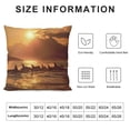 thumbnail image 5 of Orinice Sunset Ocean Mountains Graphic Decorative Cushion Throw Pillow Cover Short Plush for Home Living Room Bed Sofa Zipper Closure 1PC 24x24in, 5 of 5