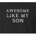 thumbnail image 2 of 9 Crowns Tees Men's Awesome Daughter Kids Son  T-Shirt (AwesomeSon-Black, 2XL), 2 of 3