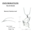 thumbnail image 2 of Personalize Right Butterfly Cremation Jewelry for Ashes Holder Urn Necklace Lockets for Human Ashes Pendent for Ashes and Chain, 2 of 7