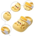 thumbnail image 6 of KPOPLK Kids Clouds Sandals Boys Toddler Sandals Slides Clouds Slippers Summer Shower Beach Pool Slip on Water Shoes Size 6,Yellow, 6 of 7