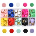 thumbnail image 1 of 300 Piezas Chinchetas Decorativas Chinchetas Redondas Chinchetas de Diferentes Colores con Cabeza de Metal Chinchetas de Plástico para Paredes, Mapas, Tarjetas, Fotos, Tablones de Anuncios Tablero de JAMW Sencillez, 1 of 5