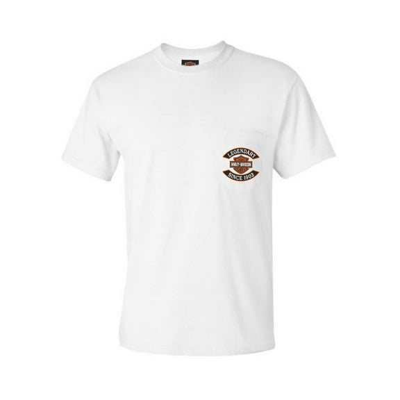 Harley-Davidson Men's Motor Way Chest Pocket Short Sleeve Cotton T-Shirt (3XL), Harley Davidson