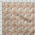 thumbnail image 4 of oneOone Cotton Poplin Twill Dark Peach Fabric Florals Craft Projects Decor Fabric Printed By The Yard 56 Inch Wide, 4 of 4
