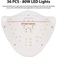 thumbnail image 2 of Máquina De Lámpara De Uñas Led Uv De 80w, Secador De Curado De Esmalte De Gel Para Uñas Empapado Con 4 Configuraciones De Temporizador, Luz De Fototerapia Led Para Manicura Profesional Y Ped, 2 of 5