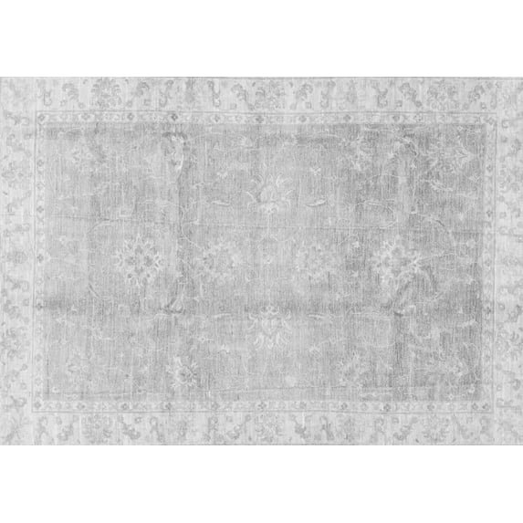 Ahgly Company Indoor Rectangle Oriental Gray Traditional Area Rugs, 5' x 8'
