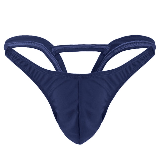 Hontri sous-Vêtements pour Hommes String T-Back Micro String Slips Marine Taille Unique