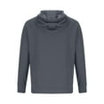 thumbnail image 3 of YLSDY Men's Waffle Knit Hoodie Long Sleeve Pullover Sweatshirt Thermal Fleece Solid Color Hooded Tops with Pocket Everyday Wear Warm Comfortable Gray XL, 3 of 8