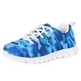 thumbnail image 1 of Pzuqiu Girls Boys Walking Shoes Blue Camouflage Print Comfortable Fashion Sneakers Breathable Air Mesh Shoes for Child Size 11, 1 of 7