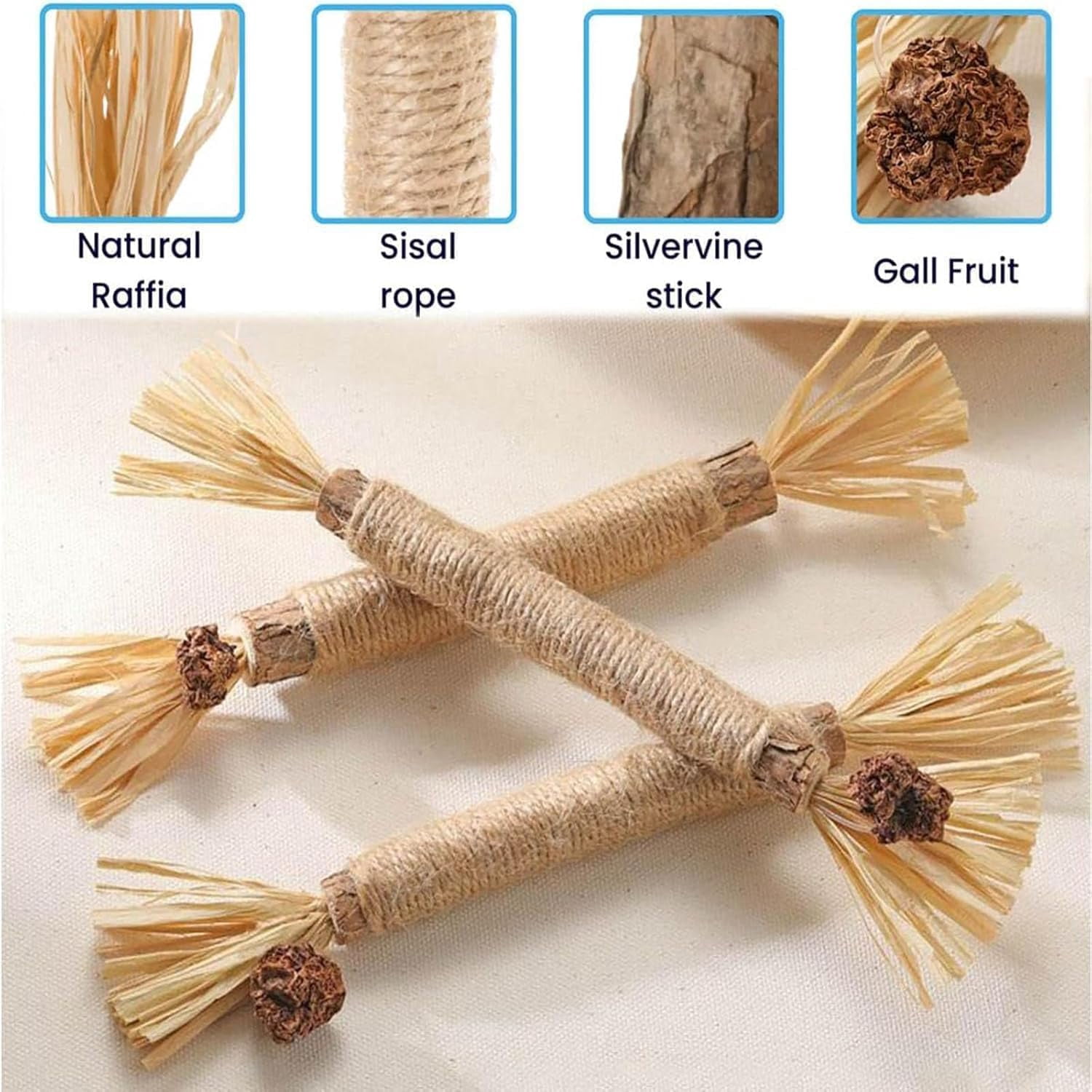 Purriq Natural Silvervine Dental Sticks, Puriq Comfora Pure Silvervine Dental Sticks for Cats, 5/10/15/20PCS Cat Chew Toy for Teeth Cleaning Interactive Chew Sticks for Indoor Cats& Kittens (20Pcs)