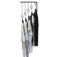 thumbnail image 4 of OULII 1 Set Sturdy Clothing Rack Iron Space Saving Circle Organizer for Homeowners Black, 4 of 8