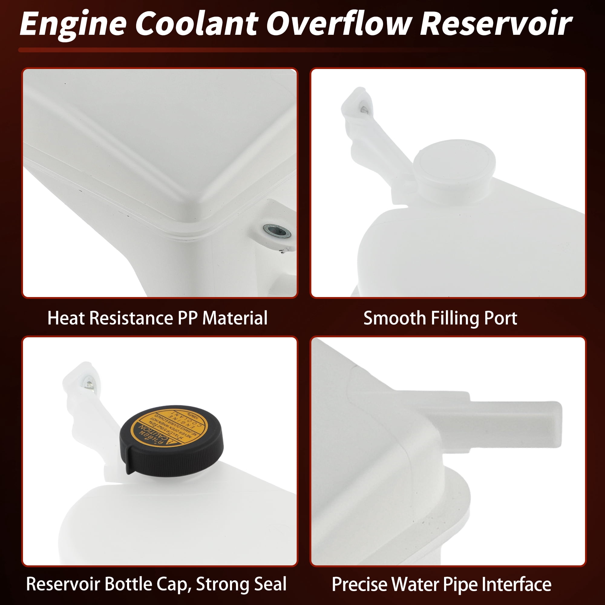 Unique Bargains Coolant Expansion Reservoir Tank for Toyota Corolla iM 2017-2018 1.8L L4 for Scion tC 2011-2016 2.5L L4 Radiator Coolant Overflow Reservoir Recovery Tank 1648022080