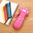 thumbnail image 4 of Yonrjhukm Pencil Pouch, Desktop Stationery Organizer, Silica Gel Material, Lightweight and Portable, Secure Zipper Closure, Well-Structured Design for Writing Tools and Small Accessories, 4 of 6