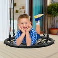 thumbnail image 2 of Sorbus Spinner Swing – Kids Indoor/Outdoor Round Web Swing – Great for Tree, Swing Set, Backyard, Playground, Playroom – Accessories Included, 2 of 7