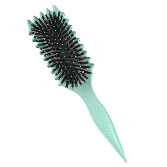 Peigne de Massage à Poils de Sanglier / pour Cheveux Longs et Bouclés des Femmes, Lisse les Frisottis, Antistatique, Démêle les Cheveux, et Offre un Massage du Cuir Chevelu. Vert