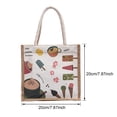 thumbnail image 3 of (Festival de verano) Bolso de hombro de lino con estampado de nueva moda coreana (), 3 of 8