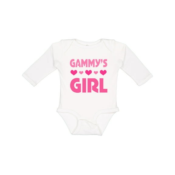 Inktastic Gammy Girl Granddaughter Girls Long Sleeve Baby Bodysuit