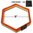 thumbnail image 6 of Yes4All Hexagon Agility Rings With Carrying Bag, 6 Rings, Colorful, 6 of 7
