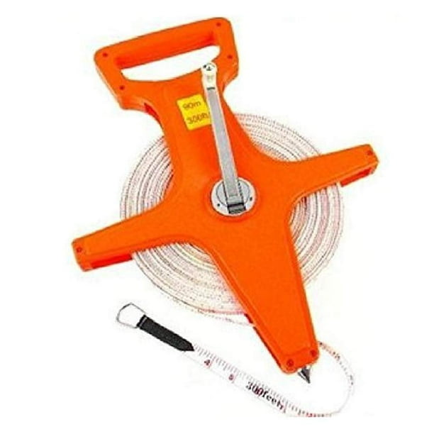 Open Reel Measuring Tape 300 Foot Reel Fiberglass Tape Measure
