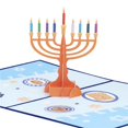 thumbnail image 4 of Moyic 3D Pop Up Tarjeta de felicitación Chanukah Candelabro Tarjeta de felicitación Impresión en color Año nuevo judío Tradición navideña Iluminación y accesorios Moyic HA020435-00, 4 of 6