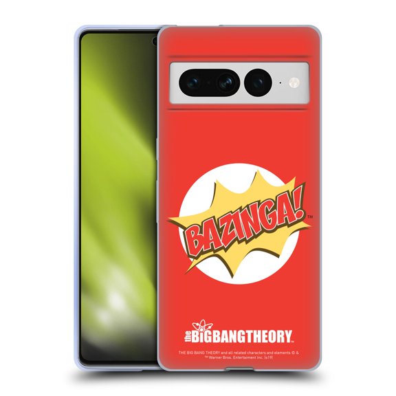Head Case Designs Officially Licensed The Big Bang Theory Bazinga Pop Art Soft Gel Case Compatible with Google Pixel 7 Pro