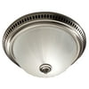 Broan 741 SN Satin Nickel/Frosted Glass Globe Decorative Ceiling Ventilation Fan Light