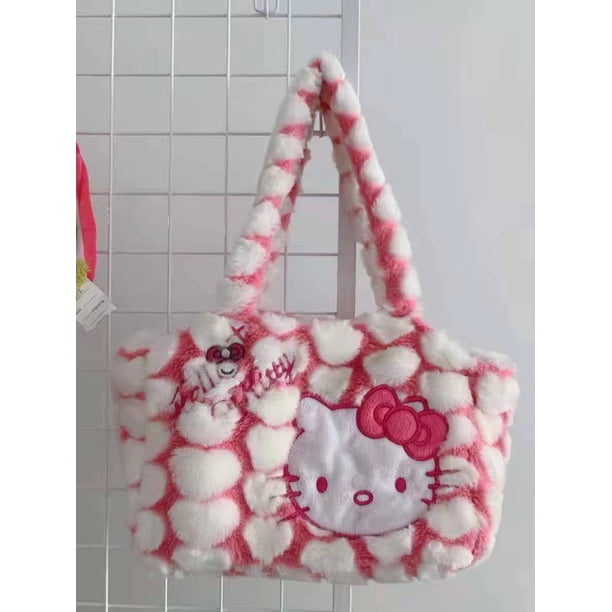 Bolso Hello Kitty Para Niña Mybagstory - 28x20x8 Cm, PU Ligero, Un Compartimento Con Cremallera. Ideal Para Guardería, Salidas O Juegos.
