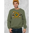 thumbnail image 3 of With God All Things Are Possible Easter Matthew 19:26 Christian Bible Verse Crewneck Sweatshirt, 3XL, Military, 3 of 5