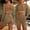 Khaki women's 2 piece crop top shorts set a1, variant on Women's 2 Piece Crop Top Shorts Set V Neck Long Sleeve Casual Sport Outfits Solid Basic Workout Lounge Sets Matching Tracksuits Summer Gym Clothes, Gray M
