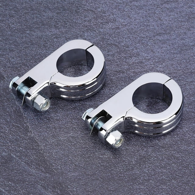 Abrazadera P de Montaje de Reposapiés Universal de 38 mm y 1,5 Pulgadas - Aleacio de Aluminio de Primera, Fácil Instalación - Apto Paraconvs1400 VZ1500 Intruyer M800
