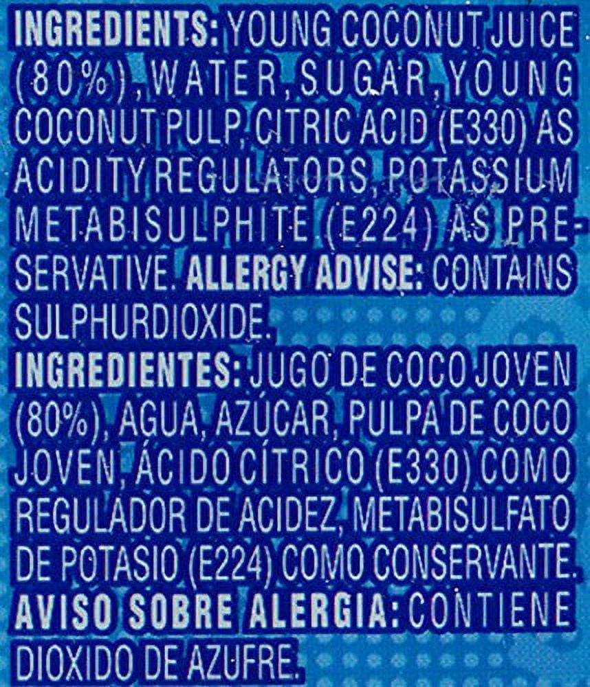 GOYA Coconut Water with Pulp, 13.5 fl oz Bottle, Tropical Beverage