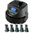 thumbnail image 1 of KFFKFF USD Coin Sorter, Coin Counter Machine for 5 Kinds of USD Coins, Coin Sorter and Wrapper Machine Holds up to 2000 Coins, Screen Display Coin Storage, 1 of 9