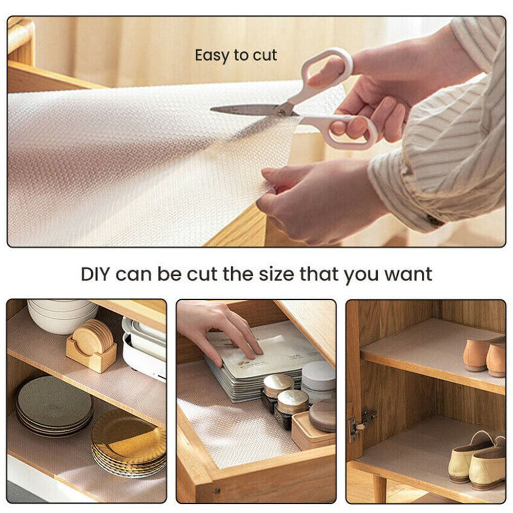 30/45x200cm Drawer Liners Cabinet Mats Moisture-proof Diy Cropped Placemat  Mouse Pad Dustproof for Kitchen Cabinets Shelf Liner