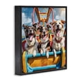 thumbnail image 3 of Stupell Industries Amusement Park Dogs Animals Painting Black Framed Art Print Wall Art, 17 x 17, 3 of 9