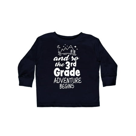 

Inktastic The 3rd Grade Adventure Begins Gift Toddler Boy or Toddler Girl Long Sleeve T-Shirt