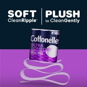 Cottonelle Ultra Comfort Toilet Paper, 12 Mega Rolls, 268 Sheets per Roll (3,216 Total)