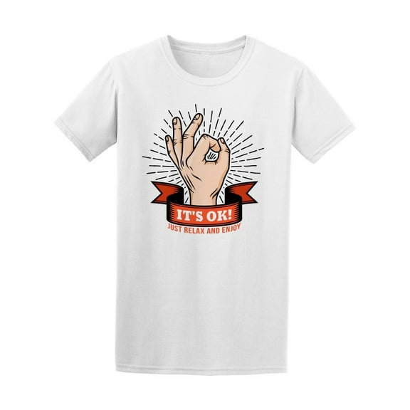 Retro Pop Art Ok Hand Gesture Tee Men's -Image by Shutterstock