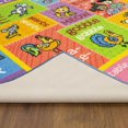 thumbnail image 4 of KC Cubs Playtime Collection ABC Alphabet with Old McDonald's Animals Educational Learning & Game Area Rug Carpet for Kids and Children Bedrooms and Playroom, 4 of 9