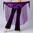 thumbnail image 6 of Byworldtasic Womens Skirts Women’s Sequin Flapper Skirt Belly Dance Tassel Hip Scarf Shiny Performance Skirt, 6 of 7