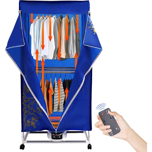 Clothes Dryer, Portable Dryer Machine for Apartments, Electric Drying Portable C-lothes Dryer for Apartment, Travel Light Clothes, Underwear, Baby Clothes Quick and Easy Use D-ryer Machine