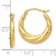 thumbnail image 2 of Boucles d'Oreilles Créoles en Or Jaune 10k, 2 of 6