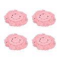 thumbnail image 4 of Posavasos tejidos de hilo de algodón con borla, redondos, Color puro, elegantes, DIY, pintalabios, almohadillas para ollas, color rosa, 4 Uds., 4 of 5