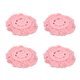 thumbnail image 4 of 4 posavasos tejidos de hilo de algodón con borlas redondos de color puro elegantes para hacer tú mismo pintalabios, color rosa, 4 of 10