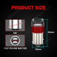 thumbnail image 1 of KEIN Strobe Flash Light 1156 Led 1157 BA15S P21W BAY15D P21/5W 3SMD 5630 Lámpara De Señal De Giro Freno De Parada De Marcha Atrás Bombilla De Estacionamiento Para Automóviles Motocicleta Rojo Verde Am huangjie unisex, 1 of 2