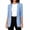 Light Blue, variant on Women Open Front Business Casual Blazer, Ruched Long Sleeve Cropped Suit Jacket, Lightweight Slim Fit Blazer with Padded Shoulder