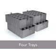 thumbnail image 4 of Covermates Keepsakes China Cups and Coffee Mugs Storage Box - Stackable, Reinforced Handles, China Storage, Grey Heather, 4 of 7
